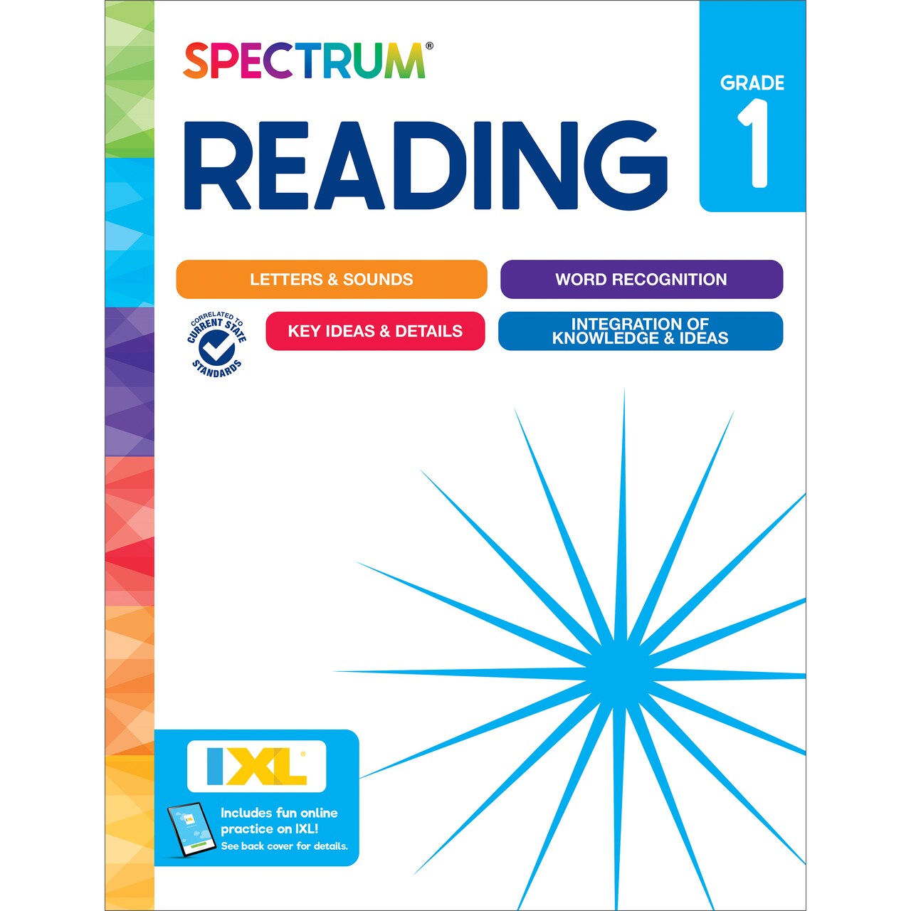 Spectrum Reading 1st Grade Workbooks, Activity Book Covering the Alphabet, Sight Words, Passages, and more Phonics, Classroom or Homeschool Curriculum